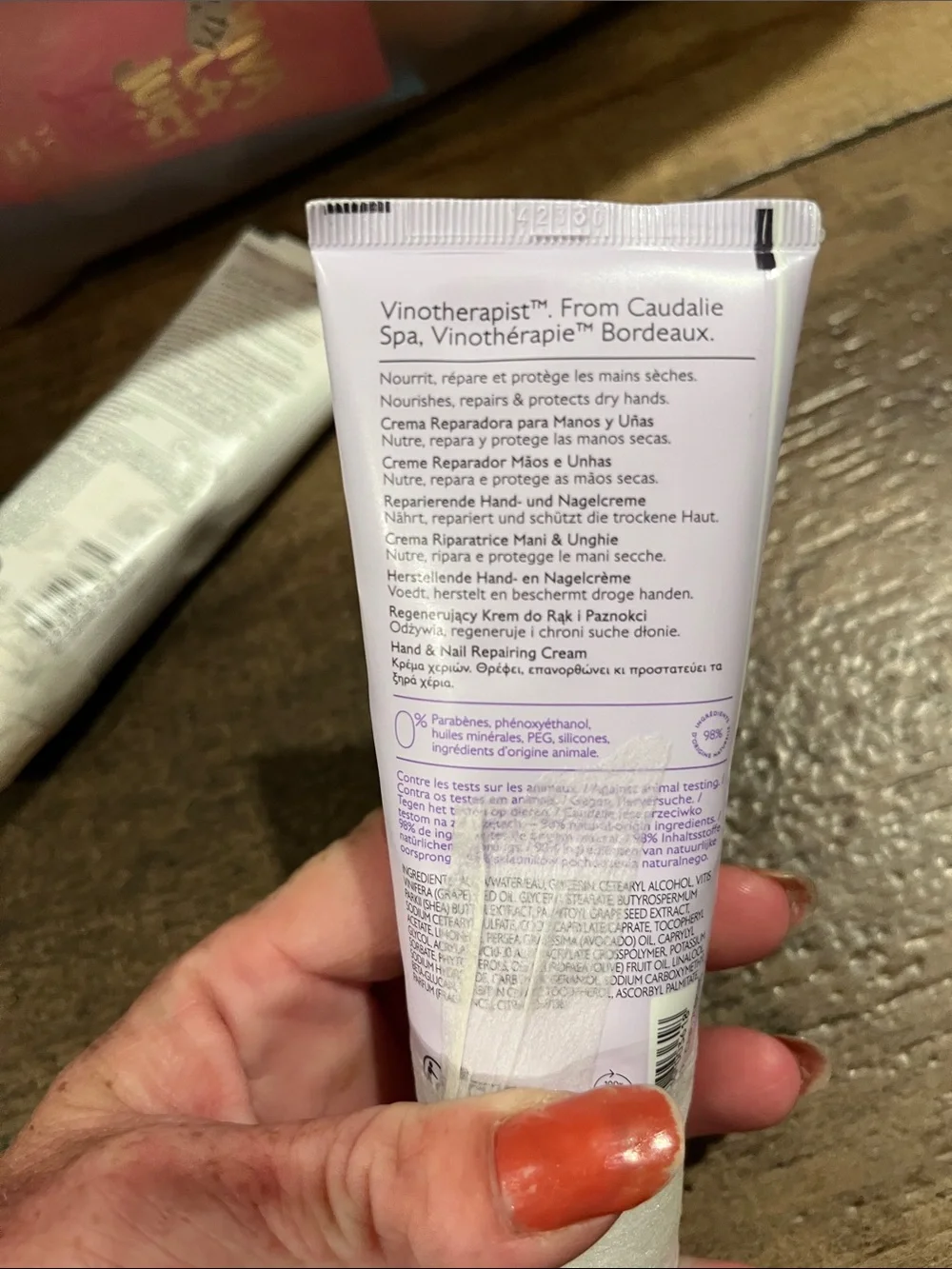 Caudalie Hand & Nail Repairing Cream and Glycolic Peel Mask